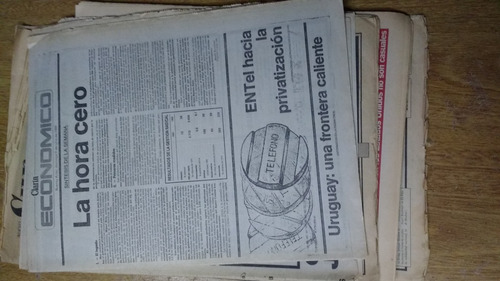 Diario Clarin Economico 1989  Resultado Gestion Radical 