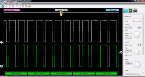 Imagem 5 de 9 de Osciloscópio Automotivo 3 Canais New Tecnoscópio + Curso Ead
