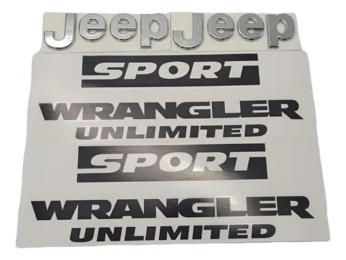 Emblemas Y Calcomanias Jeep Wrangler Laterales