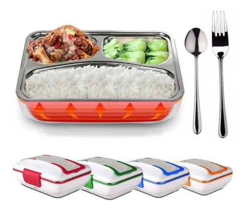 Imagen 1 de 1 de Lonchera Eléctrica Portátil Cuchara Colación Comida 220/110v