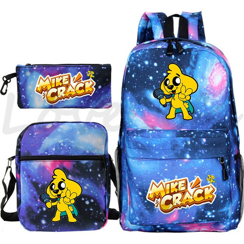 Mo Dibujos Animados Mikecrack 3 Piezas De Mochila