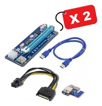 Comprar Riser Extension Pci Express 16x Usb 3.0 6 Pin Sata \u002F2 Unidad