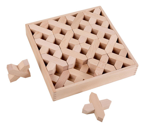 Bloques De Construcción De Madera Montessori, Estilo B