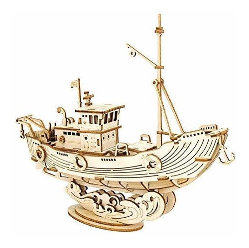 Rolife 3d Puzzle De Madera Modelos De Barcos Kits De Constru