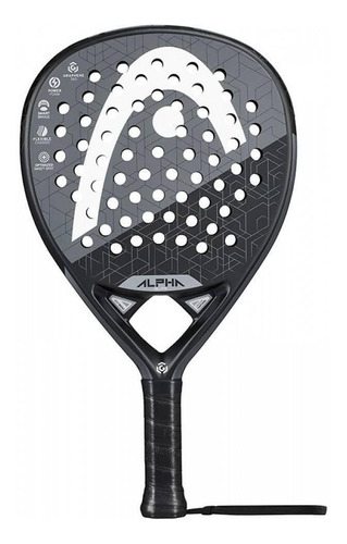 Pala de pádel Head Graphene 360 Alpha Elite 2019 negra y gris