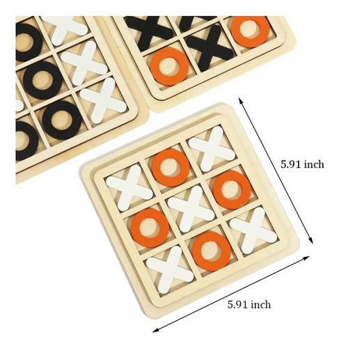 Tic Tac Toe Xo Juegos De Mesa De Madera Juguetes De Escritor