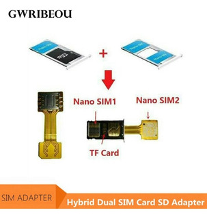 Tarjeta Adaptadora Micro Sd Tf Hybrid Dual Sim Para Xiaomi