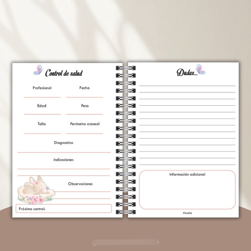Pdf Agenda Pediátrica - Imprimible Digital! - Conejita