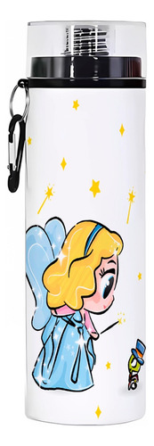 Termo Cilindro Princesas Botella 750ml Hada Azul