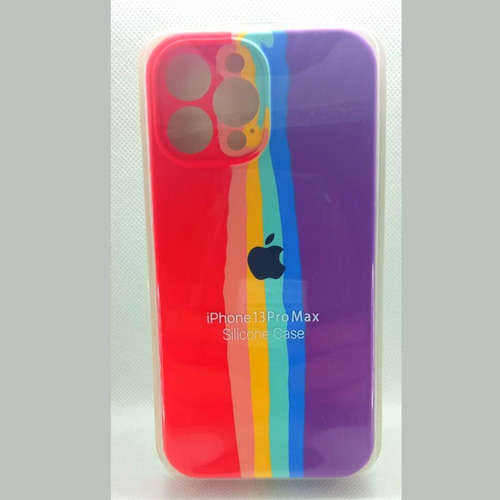 Estuche Funda Case Silicon Arcoíris iPhone 13 Pro Tienda