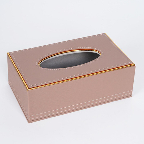Caja De Pañuelos Minimalista Soporte Facial De La Marrón