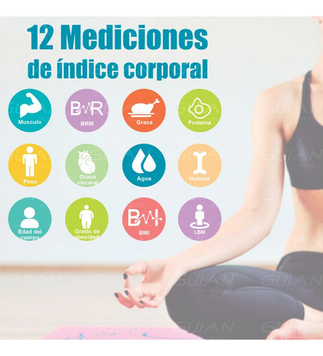 10 Básculas Bluetooth Inteligente Para Grasa Caloría Digital