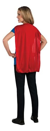 T-shirt Rubies Dc Comics Feminina Supergirl Com Capa, Como