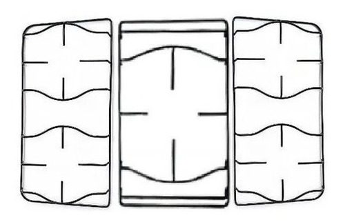 Kit 3 Grelhas Grade Trempe Fogão Esmaltec Jade 5 Bocas