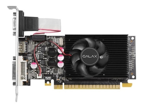 Imagem 5 de 7 de Placa De Vídeo Galax Gt 210 1gb Ddr3 Low Profile - Lacrada