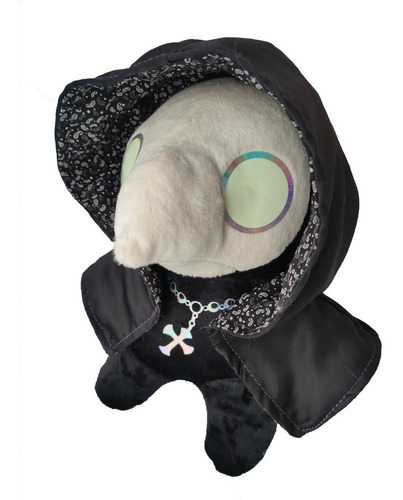 Peluche Doctor Plaga - Plague Dr. Negro Blanco