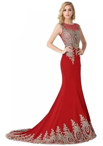 Vestidos corte sirena color vino new arrivals