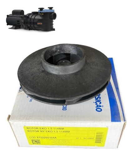 Rotor Para Bomba Piscina Eko 1,5 Cv X 114mm - Schneider