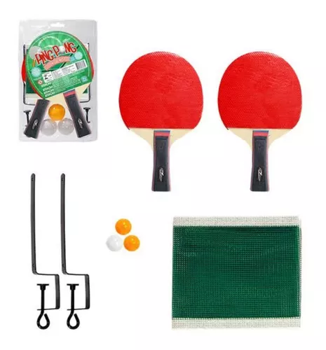 Ping Pong jogo completo com 2 raquetes e 3 bolinhas