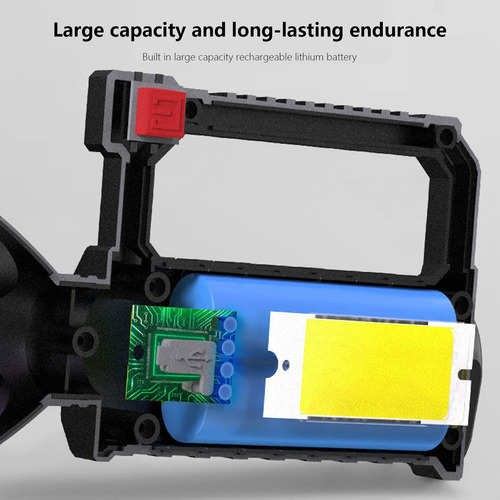 Linterna Portátil Recargable Usb S Led Para Exteriores Emer