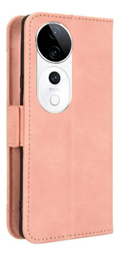 Funda For Vivo V40 5g Funda Billetera De Cuero Con Tarjeta