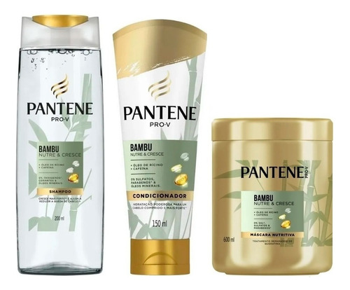 Shampoo/condicionador E Máscara Bambu Pantene Nutre & Cresce