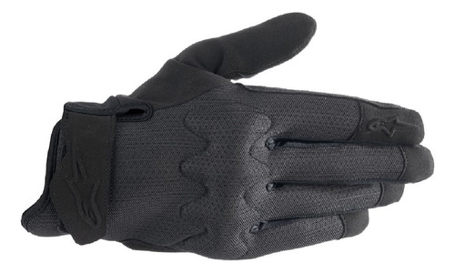 Luva Alpinestars Stated Air Ventilada Preto Cano Curto Moto