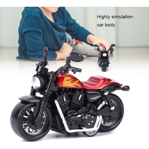 Liga Moto Toy Modelo Altamente Simulação Crianças Kid Pul
