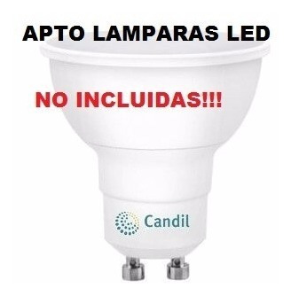 Imagen 2 de 7 de Aplique Pared Interior Candil Party 2 Luces Gu10 Apto Led