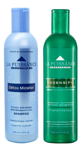 La Puissance Détox Micellar Shampoo Acondicionador Graso 6c