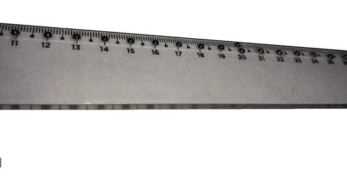 Imagem 2 de 3 de Régua Braille Tátil Baixa Visão Com 30 Cm