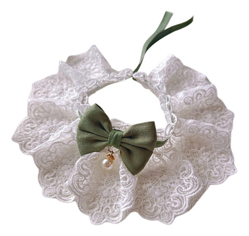 Coleira De Renda Para Gatos Com Laço Fofo Petff Sweet Scarf