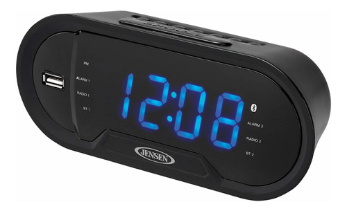 Jensen Jcr298  Digital Amfm Reloj Despertador Doble Con...