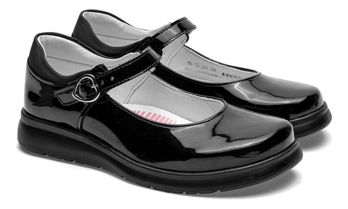 Flats Escolar Mujer Yuyin Negro 120-376