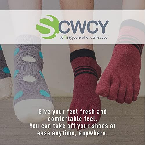 Scwcy Calcetines De Trabajo De Algodón A Rayas De Rendimient