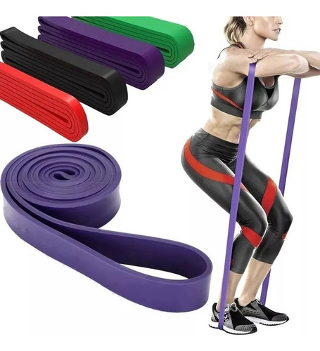 Kit De 4 Ligas De Gimnasio Pull Up Cross Fit Bandas De Resis