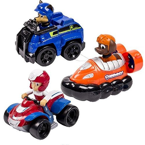 Set Vehiculos Nickelodeon, Paw Patrol - Chase, Zuma, Ryder