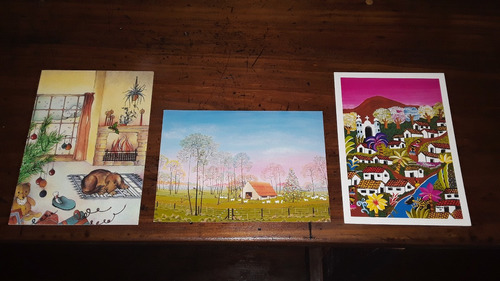 Lote De 3 Postales De Unicef