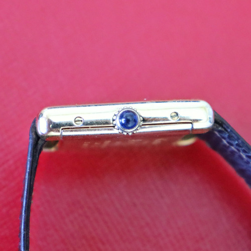 Relógio Cartier Tank Must Tiger Eye Preto Dourado Marrom-escuro (Usado)