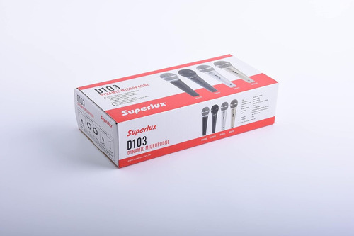 Superlux D103/13x Micrófono Para Voz Karaoke, Color Blanco