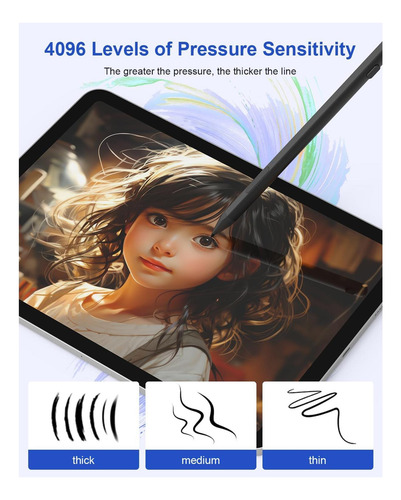 Surface Pro Pen Stylus Para Microsoft: Pluma Superficial Con