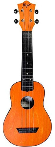 Ukulele Flight Soprano Tus35 Acústico Orange Con Funda