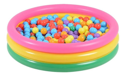 Piscina Con 100 Pelotas Mas Intex 86cm Inflable
