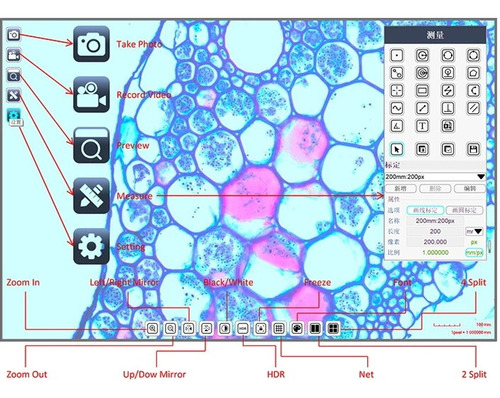 Tela De 9 Com Câmera De 5 Megapixels Para Trinoculares