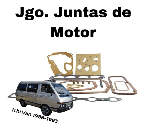 Juntas Y Empaques De Motor Ichi Van 1991 1800j