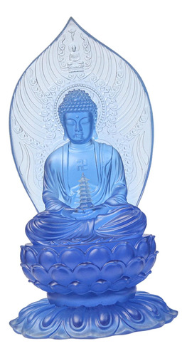 Estatua De Buda Sentado De 22cm, Decoración Para El Azul