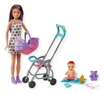 Comprar Barbie Skipper Niñeras Inc. Juego De Muñecas Y Cochecitos.