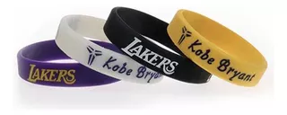 4 Pulseras Silicon Kobe Bryant Lakers Nba Básquetbol