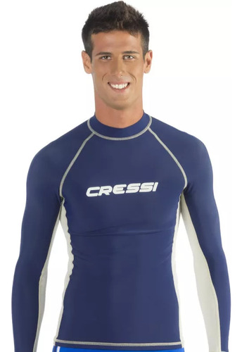 Rashguard Natación Cressi Classic Azul Hombre Ulw4823