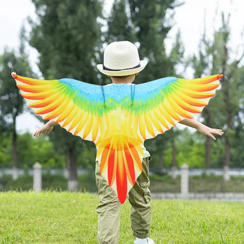 Conjunto De Disfraz De Pájaro For Niños, Capa Con Alas /